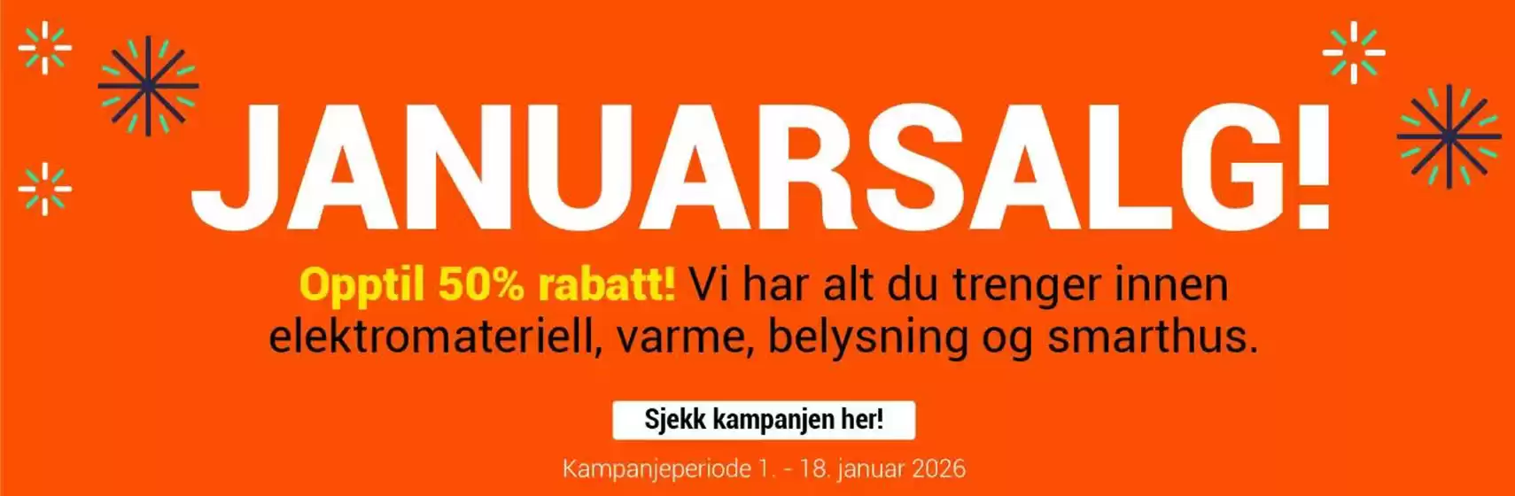Elektroimportøren-katalog i Sandvika | Opptil 50% rabatt | 2026-01-06T00:00:00.000Z - 2026-01-18T00:00:00.000Z