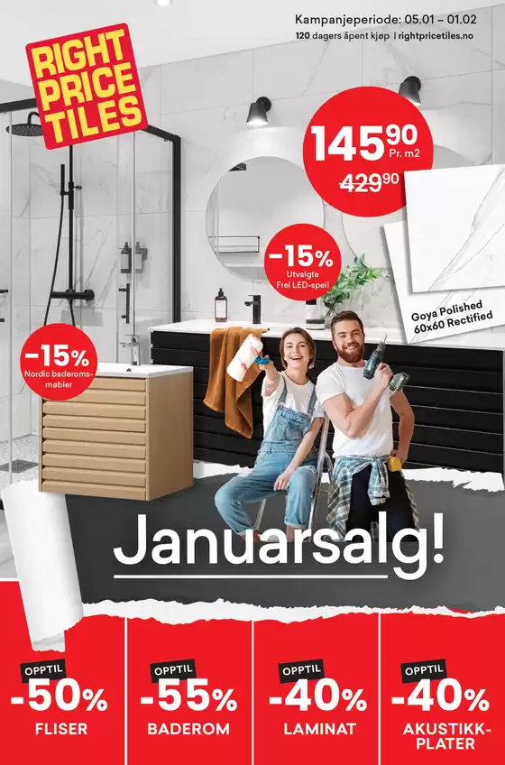 Right Price Tiles-katalog i Halden | Folder | 2026-01-07T00:00:00.000Z - 2026-02-01T00:00:00.000Z