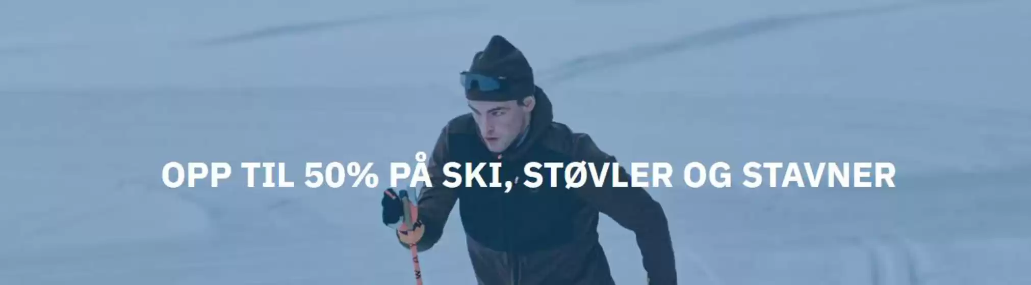 Skistart-katalog | OPP TIL 50% PÅ SKI, STØVLER OG STAVNER | 2026-01-08T00:00:00.000Z - 2026-01-18T00:00:00.000Z