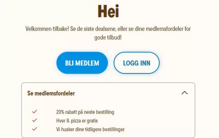 Domino's Pizza-katalog i Sandvika | 20% rabatt på neste bestilling | 2026-01-13T00:00:00.000Z - 2026-01-18T00:00:00.000Z