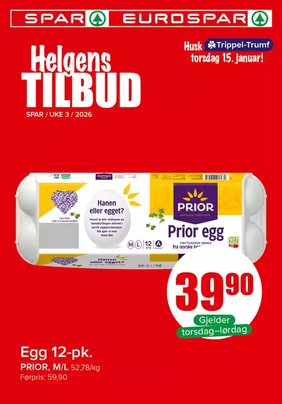 Eurospar-katalog i Tønsberg | Eurospar Kundeavis | 2026-01-15T00:00:00.000Z - 2026-01-17T00:00:00.000Z