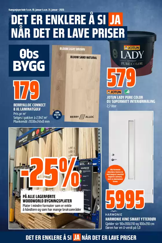 Obs Bygg-katalog i Vardø | Topptilbud for smarte sparere | 2026-01-18T00:00:00.000Z - 2026-01-31T00:00:00.000Z