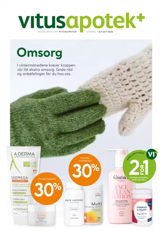 Vitusapotek-katalog i Tønsberg | Flott tilbud for alle kunder | 2026-01-05T00:00:00.000Z - 2026-01-27T00:00:00.000Z