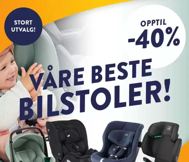 Barnevognhuset Rudo-katalog i Ålesund | Opptil 40% VÅRE BESTE BILSTOLER! | 2026-01-19T00:00:00.000Z - 2026-01-25T00:00:00.000Z