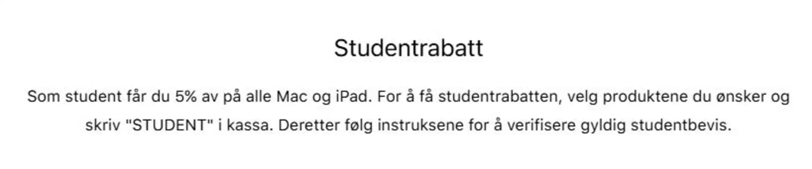 Eplehuset-katalog i Sandvika | 5% av på alle Mac og iPad | 2026-01-19T00:00:00.000Z - 2026-01-25T00:00:00.000Z
