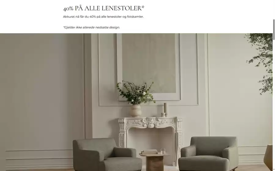 Bolia-katalog i Drammen | 40% PÅ ALLE LENESTOLER | 2026-01-19T00:00:00.000Z - 2026-01-31T00:00:00.000Z