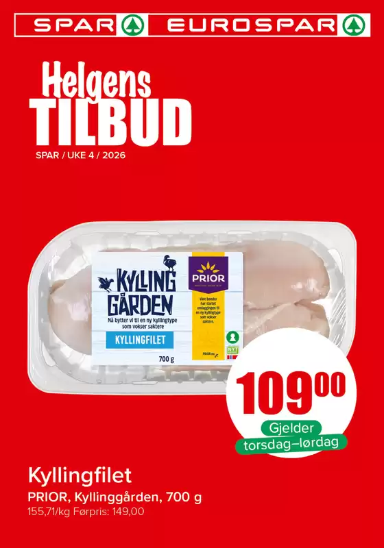 Eurospar-katalog i Lillesand | Våre beste tilbud for deg | 2026-01-22T00:00:00.000Z - 2026-01-24T00:00:00.000Z