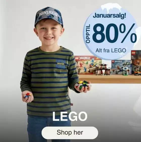 babybanden-katalog i Skien | Januarsalg opptil 80% Alt fra LEGO | 2026-01-22T00:00:00.000Z - 2026-01-31T00:00:00.000Z