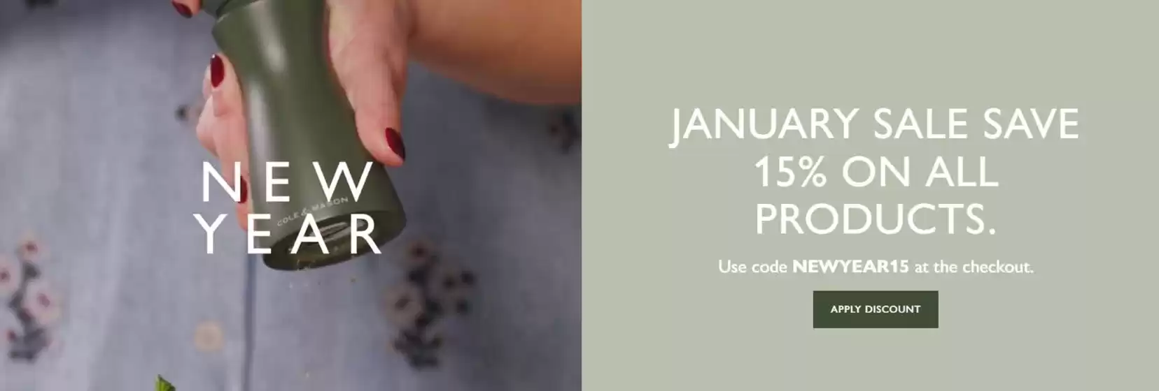 Cole & Mason-katalog i Ulsteinvik | Save 15% on all products, code NEWYEAR15 | 2026-01-22T00:00:00.000Z - 2026-01-31T00:00:00.000Z