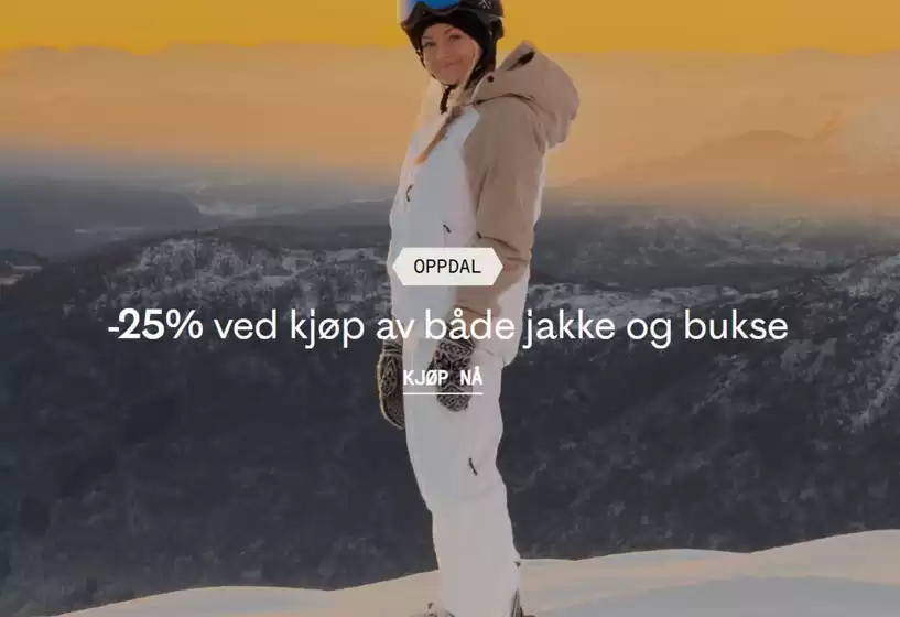 Bergans-katalog i Grimstad | -25% ved kjøp av både jakke og bukse | 2026-01-22T00:00:00.000Z - 2026-01-31T00:00:00.000Z
