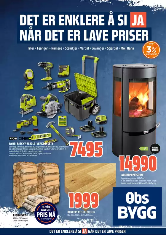 Obs Bygg-katalog i Namsos | Spar nå med våre tilbud | 2026-01-25T00:00:00.000Z - 2026-02-08T00:00:00.000Z