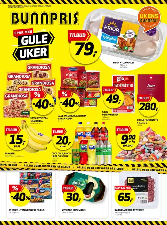 Bunnpris-katalog i Ålesund | Bunnpris Kundeavis | 2026-01-26T00:00:00.000Z - 2026-02-01T00:00:00.000Z