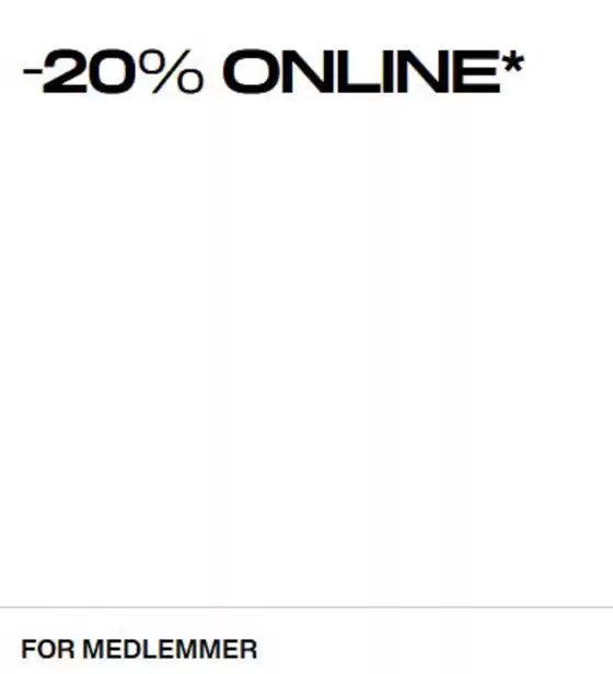 H&M-katalog i Kristiansund | -20% Gjelder online for medlemmer | 2026-01-26T00:00:00.000Z - 2026-01-28T00:00:00.000Z