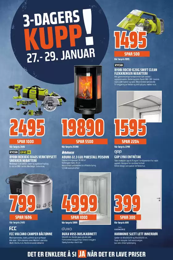 Obs Bygg-katalog i Mjøndalen | Oppdag attraktive tilbud | 2026-01-27T00:00:00.000Z - 2026-01-29T00:00:00.000Z