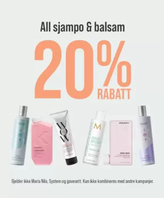 Nikita Hair-katalog i Førde | 20 % på all sjampo og balsam hos Nikita Hair | 2026-01-27T00:00:00.000Z - 2026-01-31T00:00:00.000Z