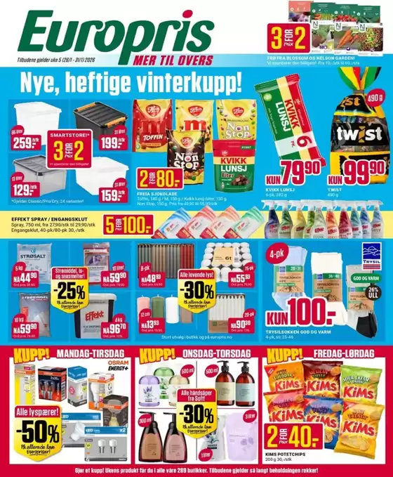 Europris-katalog i Mjøndalen | Europris DM 05-26 MYBRING | 2026-01-26T00:00:00.000Z - 2026-01-31T00:00:00.000Z
