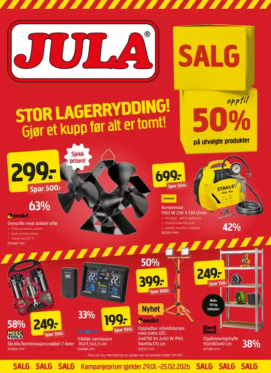 Jula-katalog i Førde | Jula Kundeavis | 2026-01-29T00:00:00.000Z - 2026-02-25T00:00:00.000Z