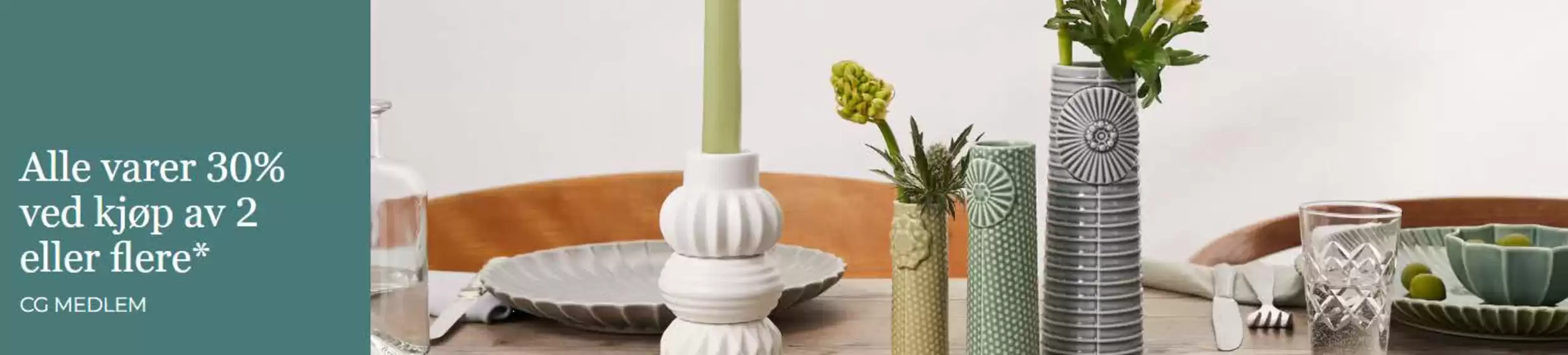 Christiania Glasmagasin-katalog i Kleppestø | Alle varer 30% ved kjøp av 2 eller flere | 2026-01-29T00:00:00.000Z - 2026-02-08T00:00:00.000Z