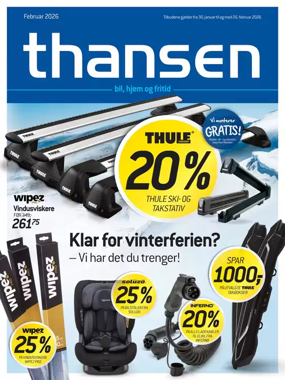 Thansen-katalog i Skedsmokorset | Aktuell kundeavis Thansen | 2026-01-30T00:00:00.000Z - 2026-02-26T00:00:00.000Z