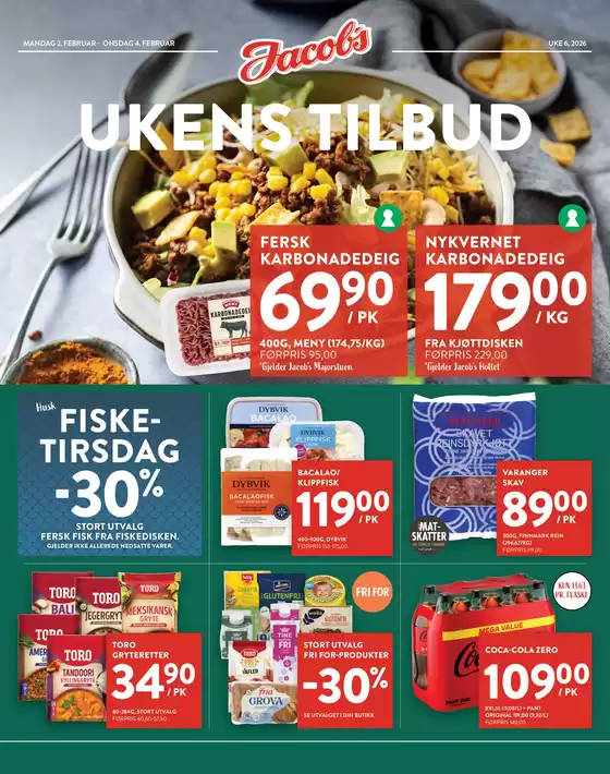 Jacobs-katalog i Svelvik | Jacobs Kundeavis | 2026-02-02T00:00:00.000Z - 2026-02-04T00:00:00.000Z