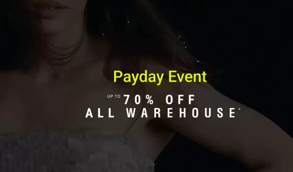 Warehouse -katalog i Larvik | Payday event up to 70% Off all warehouse | 2026-02-02T00:00:00.000Z - 2026-02-15T00:00:00.000Z