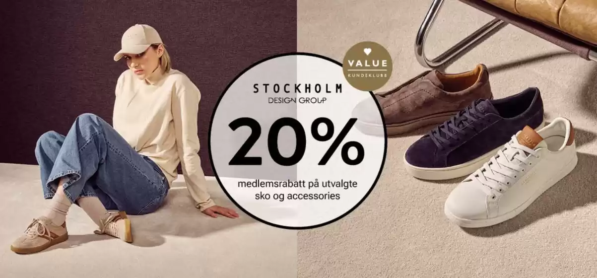 Eurosko-katalog i Surnadal | Medlemstilbud! 20% på utvalgte sko og accessories fra Stockholm Design Group | 2026-02-03T00:00:00.000Z - 2026-02-15T00:00:00.000Z