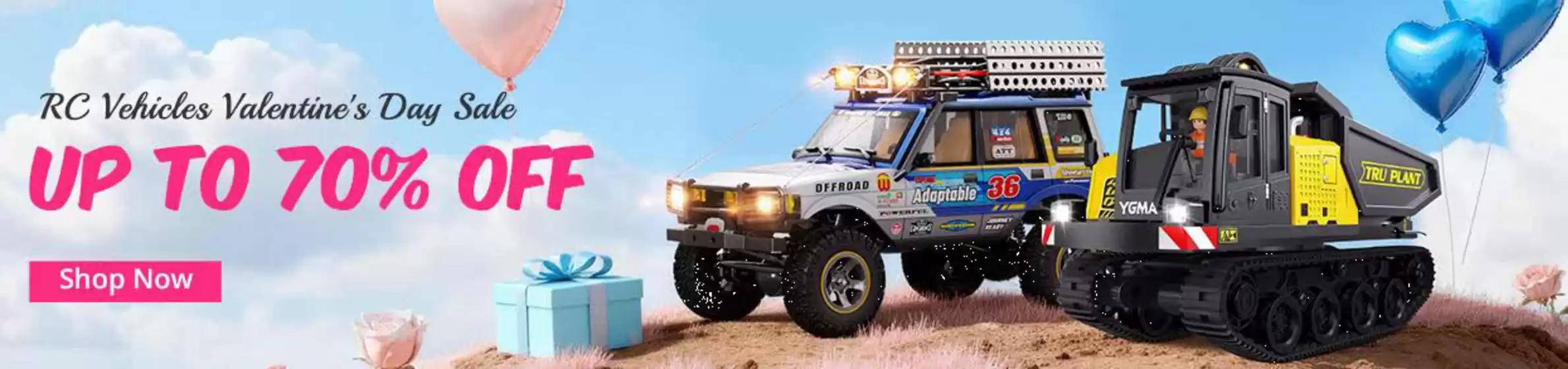 Banggood-katalog i Namsos | Up to 70% Off RC Vehicles Valentine's Day Sale | 2026-02-04T00:00:00.000Z - 2026-02-14T00:00:00.000Z