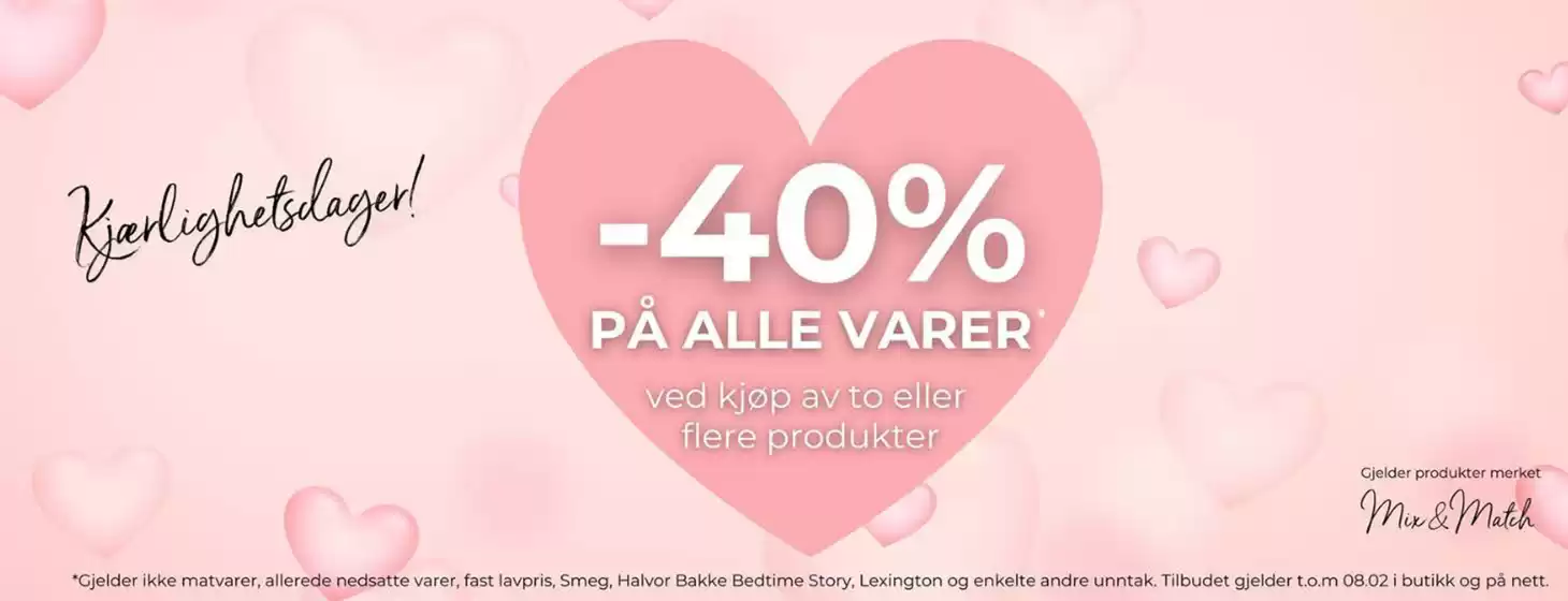 Feel-katalog i Isdalstø | -40% på alle varer ved kjøp av to eller flere produkter (Gjelder ikke allerede nedsatte varer. Unntak gjelder) | 2026-02-05T00:00:00.000Z - 2026-02-15T00:00:00.000Z