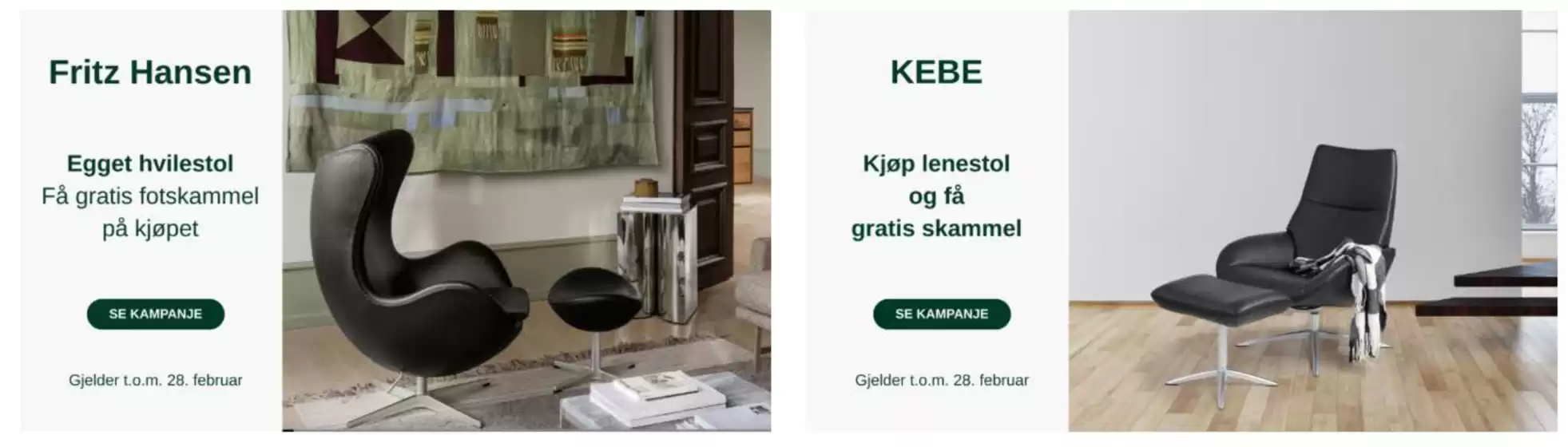 Møbler & Miljø-katalog i Isdalstø | Kampanjer Gjelder t.o.m. 28 februar | 2026-02-05T00:00:00.000Z - 2026-02-28T00:00:00.000Z