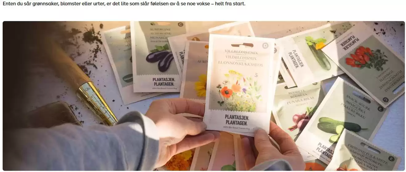 Plantasjen-katalog i Sand | Medlemstilbud 10 for 5 på frø | 2026-02-05T00:00:00.000Z - 2026-05-02T00:00:00.000Z