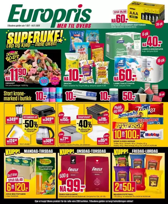 Europris-katalog i Aulifeltet | Europris DM 07-26 MYBRING | 2026-02-09T00:00:00.000Z - 2026-02-14T00:00:00.000Z