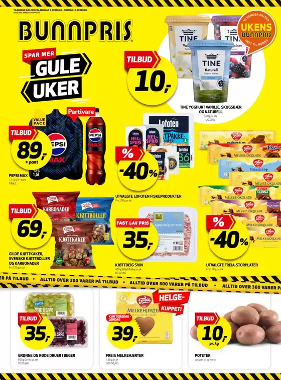 Bunnpris-katalog i Aulifeltet | Bunnpris Kundeavis | 2026-02-09T00:00:00.000Z - 2026-02-15T00:00:00.000Z