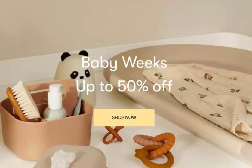 Babyshop-katalog i Kristiansand | Baby weeks Opptil 50% | 2026-02-10T00:00:00.000Z - 2026-03-02T00:00:00.000Z