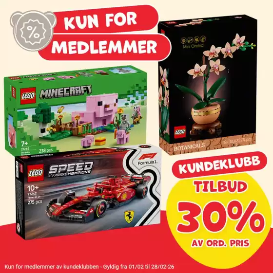 Yes vi leker-katalog i Kristiansand | Tilbud 30% | 2026-02-10T00:00:00.000Z - 2026-02-28T00:00:00.000Z