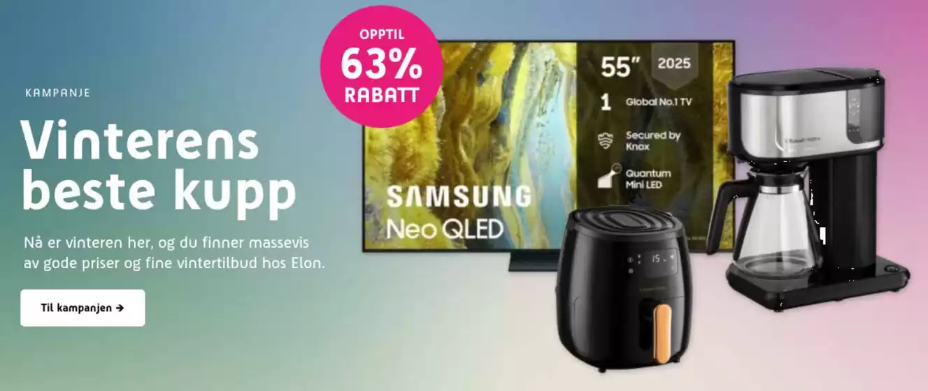 ELON-katalog i Åfjord | Opptil 63% Rabatt | 2026-02-10T00:00:00.000Z - 2026-02-15T00:00:00.000Z