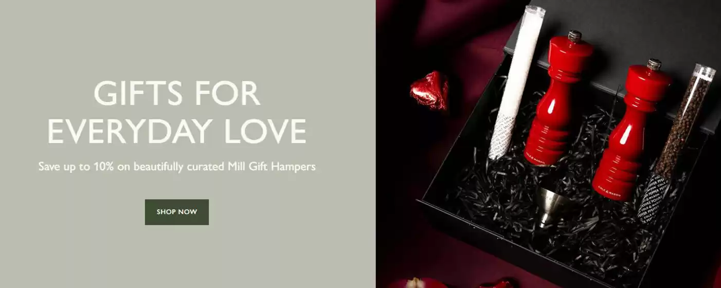 Cole & Mason-katalog i Rolvsøy | Save up to 10% on beautifully curated Mill Gift Hampers | 2026-02-11T00:00:00.000Z - 2026-02-22T00:00:00.000Z