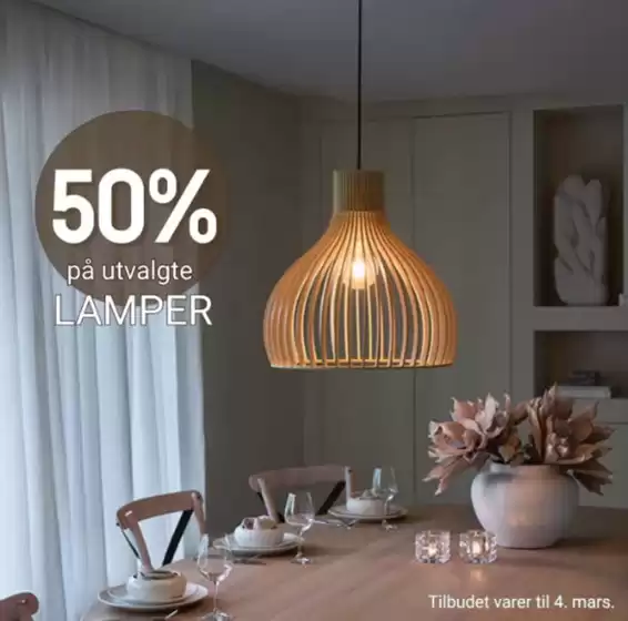 Lampehuset-katalog i Rolvsøy | 50% på utvalgte lamper | 2026-02-11T00:00:00.000Z - 2026-03-04T00:00:00.000Z