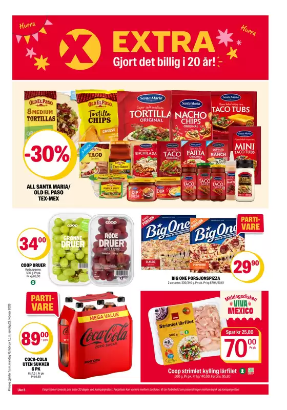 Coop Extra-katalog i Støren | Rabatter og kampanjer | 2026-02-16T00:00:00.000Z - 2026-02-22T00:00:00.000Z