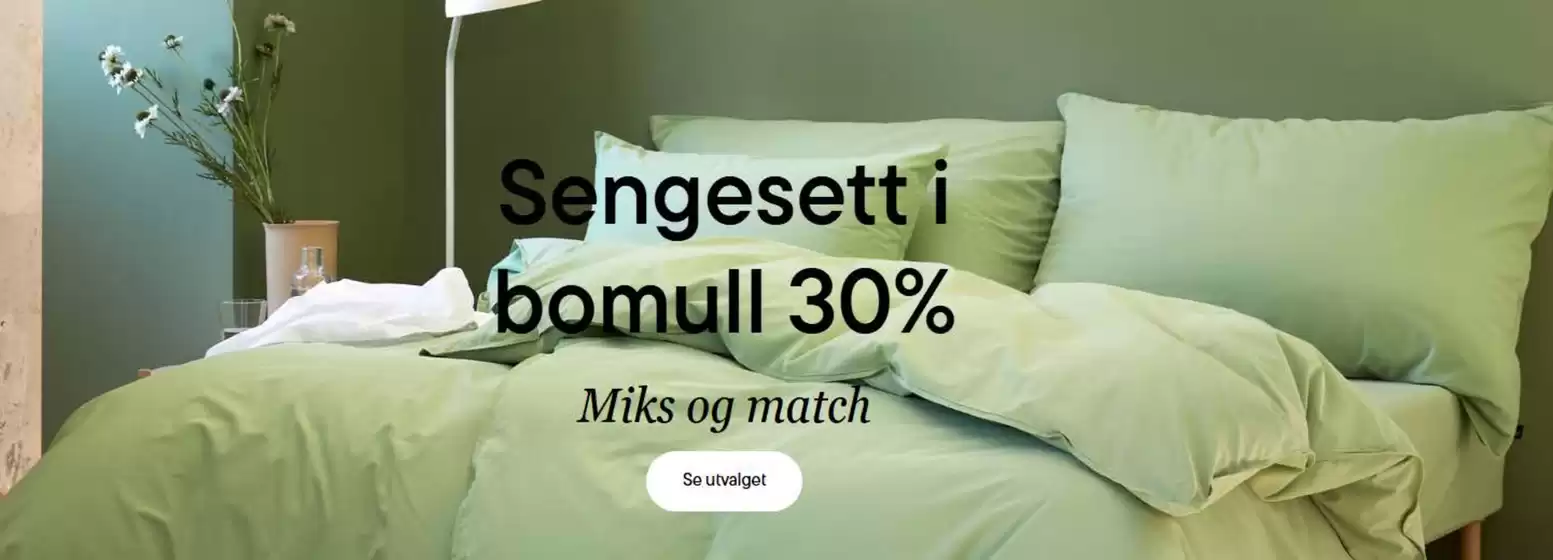 Høie-katalog i Moss | Sengesett i bomull 30% | 2026-02-16T00:00:00.000Z - 2026-02-22T00:00:00.000Z