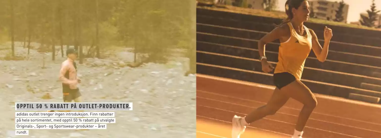 Adidas-katalog i Bergen | Opptil 50% rabatt på outlet-produkter | 2026-02-17T00:00:00.000Z - 2026-02-28T00:00:00.000Z