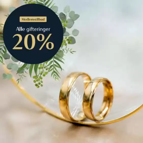 Gullfunn-katalog i Strømmen | Hos Gullfunn får du 20% på alle gifteringer frem til 1. mars! | 2026-02-18T00:00:00.000Z - 2026-03-01T00:00:00.000Z