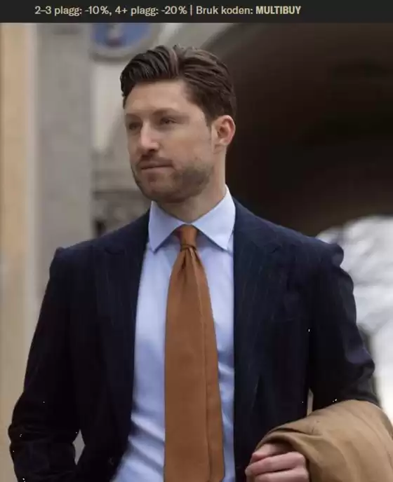 Tailor Store-katalog i Oslo | 2–3 plagg= -10 %, 4+ plagg= -20 % Bruk koden MULTIBUY | 2026-02-18T00:00:00.000Z - 2026-02-28T00:00:00.000Z