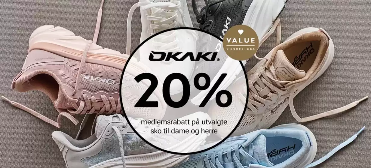 Eurosko-katalog i Trondheim | 20 % på utvalgte sko fra Okaki Medlemstilbud | 2026-02-19T00:00:00.000Z - 2026-03-01T00:00:00.000Z