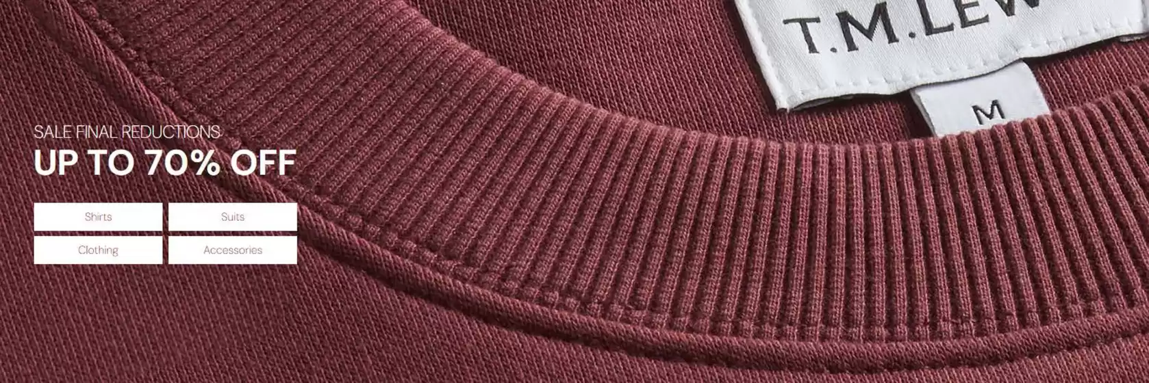 T.M. Lewin-katalog i Moss | Sale Final Reductions UP TO 70% OFF | 2026-02-23T00:00:00.000Z - 2026-03-08T00:00:00.000Z