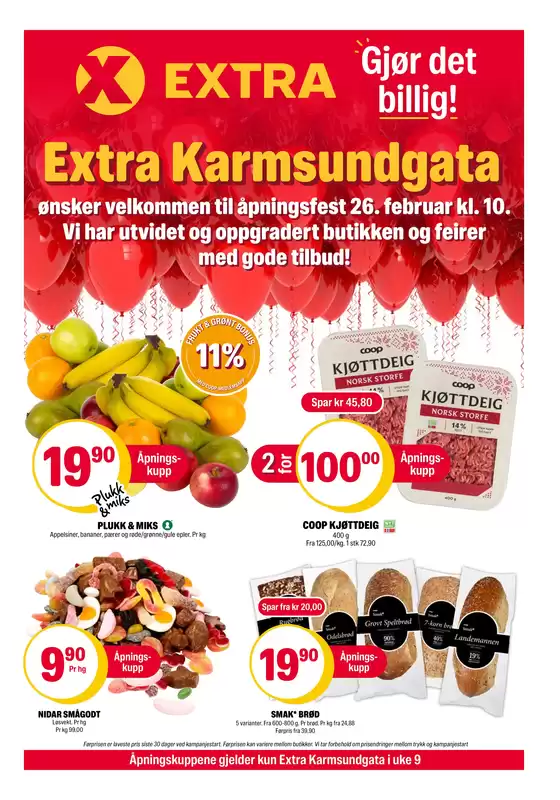 Coop Extra-katalog | Topptilbud for smarte sparere | 2026-02-23T00:00:00.000Z - 2026-03-01T00:00:00.000Z