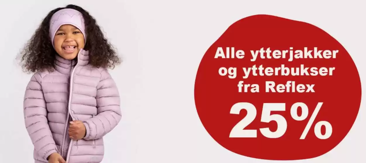 Barnas Hus-katalog i Lillestrøm | Alle ytterjakker og ytterbukser fra Reflex 25% | 2026-02-24T00:00:00.000Z - 2026-03-08T00:00:00.000Z
