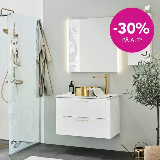 Noro-katalog i Kongsvinger | Akkurat nå har vi 30% på vårt baderomssortiment | 2026-02-27T00:00:00.000Z - 2026-03-20T00:00:00.000Z