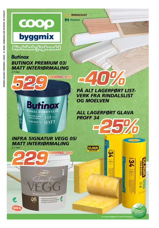 Coop Byggmix-katalog i Grimstad | Eksklusive kupp | 2026-03-02T00:00:00.000Z - 2026-03-15T00:00:00.000Z