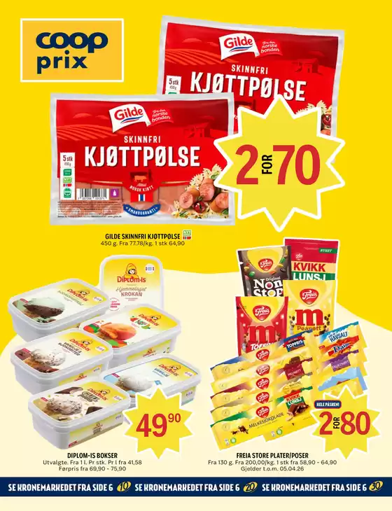 Coop Prix-katalog i Grimstad | Stort utvalg av tilbud | 2026-03-02T00:00:00.000Z - 2026-03-08T00:00:00.000Z