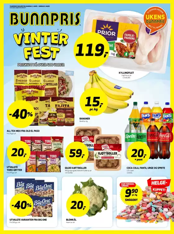 Bunnpris-katalog i Lillehammer | Topptilbud for smarte sparere | 2026-03-02T00:00:00.000Z - 2026-03-08T00:00:00.000Z